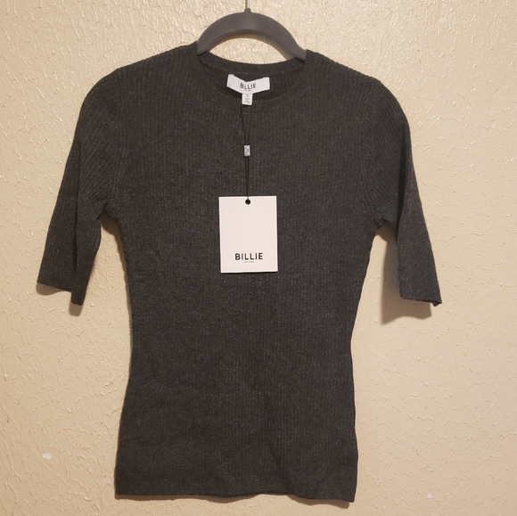 Billie the Label Christine‎ Sweater Ribbed Wool Cashmere Blend Size Small - Picture 1 of 7